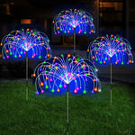 Solar Firework LED Stake Lights Outdoor Garden Decor Pathway Fairy Light Waterproof Yard Lawn Patio Landscape Decor Solar Lamp