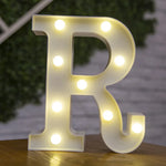 Alphabet Letter LED Lights Luminous Number Lamp Battery Warm Night Light for Home Wedding Birthday Christmas Party Decoration