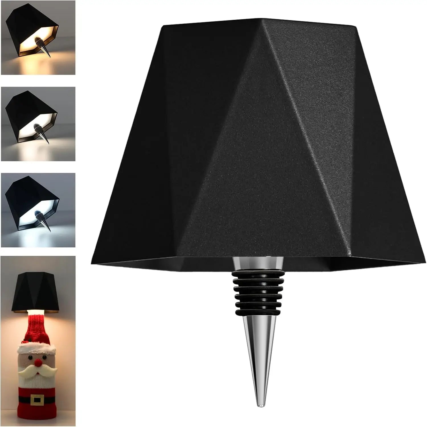 Wireless Bottle Table Lamp Touch Control of 3 Colors and Stepless Dimming Night Lamp for Bar Wine Bottles Decor Desk Lights