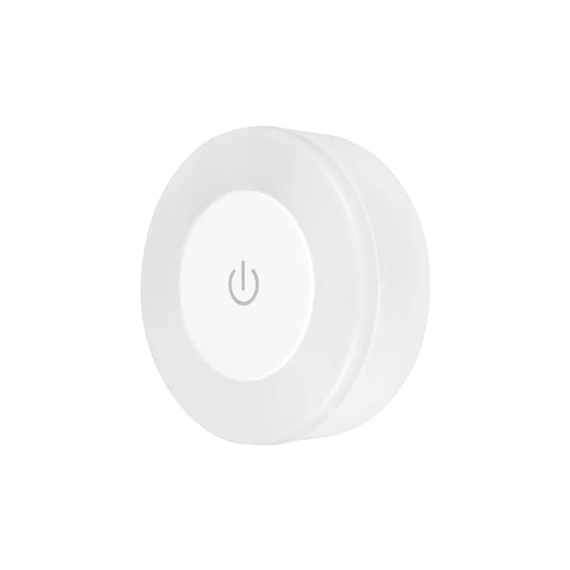 Energy Saving Led Touch Sensor Night Lights USB Rechargeable Magnetic Wall Light Room Aisle Bedroom round Portable Night Lamp