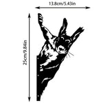 1Pc Rustic Squirrel Metal Tree Stake, Creative Iron Art Silhouette Decoration for Garden or Home