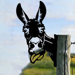1Pc Rustic Squirrel Metal Tree Stake, Creative Iron Art Silhouette Decoration for Garden or Home