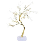 LED Rose Leaf Table Lamp USB Christmas Tree Fairy Light Night Lights Home DIY Party Wedding Bedroom Decoration Mother'S Day Gift