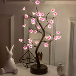 LED Rose Leaf Table Lamp USB Christmas Tree Fairy Light Night Lights Home DIY Party Wedding Bedroom Decoration Mother'S Day Gift
