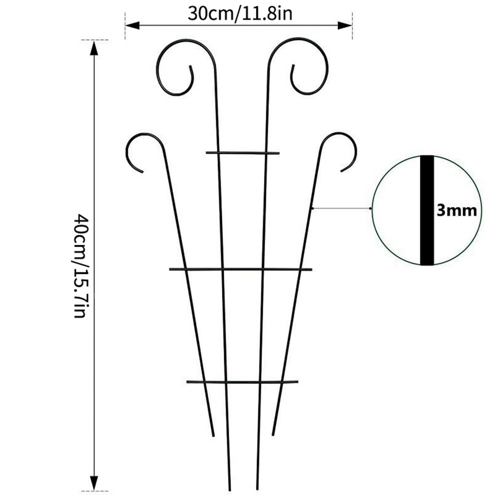 Climbing Plant Trellis Plant Support Garden Stake Stand Climbing Rack Iron Flower Trellis Frame Stand Holder Garden Decor