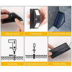 1~8PCS Solar Deck Lights Fence Lights Outdoor Step Lights Waterproof Solar Lamps for Railing Stairs Fence Yard Patio and Pathway