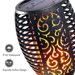 12LED Solar Flame Light Outdoor,Waterproof 12Leds Torches Landscape Lamp for Outdoor Courtyard Garden Yard,Halloween Decorations