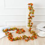 250CM Artificial Rose Flowers for Wedding Home Room Decoration Spring Autumn Garden Arch Christmas Rattan DIY Fake Plants Vine