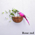 25/35Cm Creative Handmade Simulation Parrot Animal Bird Garden Props Decoration Miniature Feather Lawn Doll Ornaments