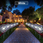 60LED Solar Fireworks Garden Lights Outdoor Waterproof with 8 Lighting Modes Remote Control Decorative Light