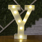 Alphabet Letter LED Lights Luminous Number Lamp Battery Warm Night Light for Home Wedding Birthday Christmas Party Decoration