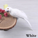 25/35Cm Creative Handmade Simulation Parrot Animal Bird Garden Props Decoration Miniature Feather Lawn Doll Ornaments