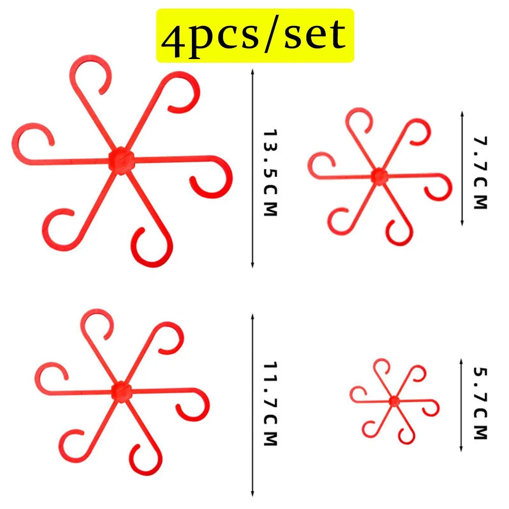 Flower Plant Stem Support Stakes Climbing Houseplant Stand Frame Plastic Garden No Stake Trellis Indoor Plant Holder Rack Hoops