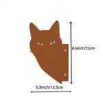 Exclusive Cute Cat Garden Decorative Silhouette - Tiki-Inspired Cat Family Garden Stakes | Perfect Outdoor Statues for Garden