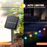 30 LED Solar Bubble Ball Lawn Lights Waterproof Solar Pathway String Light for Outdoor Garden Patios Trail Lighting Decoration