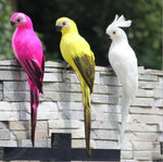 25/35Cm Creative Handmade Simulation Parrot Animal Bird Garden Props Decoration Miniature Feather Lawn Doll Ornaments