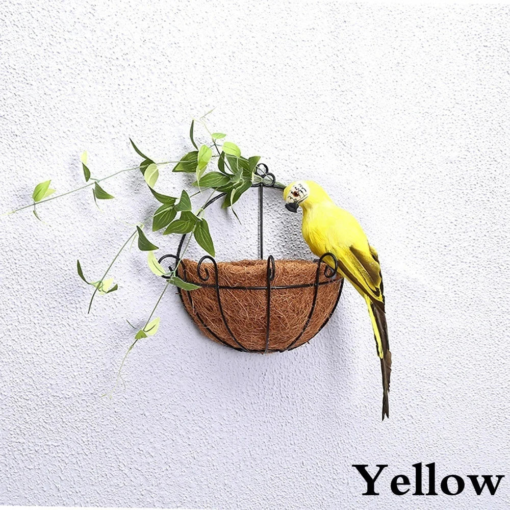 25/35Cm Creative Handmade Simulation Parrot Animal Bird Garden Props Decoration Miniature Feather Lawn Doll Ornaments