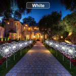 60LED Solar Fireworks Garden Lights Outdoor Waterproof with 8 Lighting Modes Remote Control Decorative Light