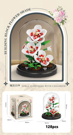 Eternal Flower Bouquet Bonsai Potted Plant Micro Building Blocks Model Home Decoration Puzzle Toys Kids Birthday Christmas Gifts