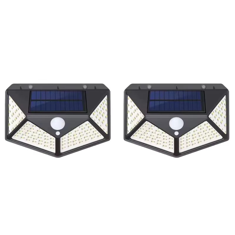 Outdoor Solar Lamp 100 LED Wall Lights PIR Motion Sensor Solar Powered Sunlight Street Light Garden Decoration​