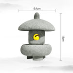 Mini Pagoda Lantern Light Garden Statue Micro Landscape Fish Tank Zen Yard Aquarium Bonsai Zen Garden Home Outdoor Decorations