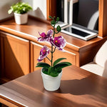 Artificial Orchid, Home/Office Decoration - Display of Living Room Dining Table, Entrance Flower Decoration, Not Easy to Fade