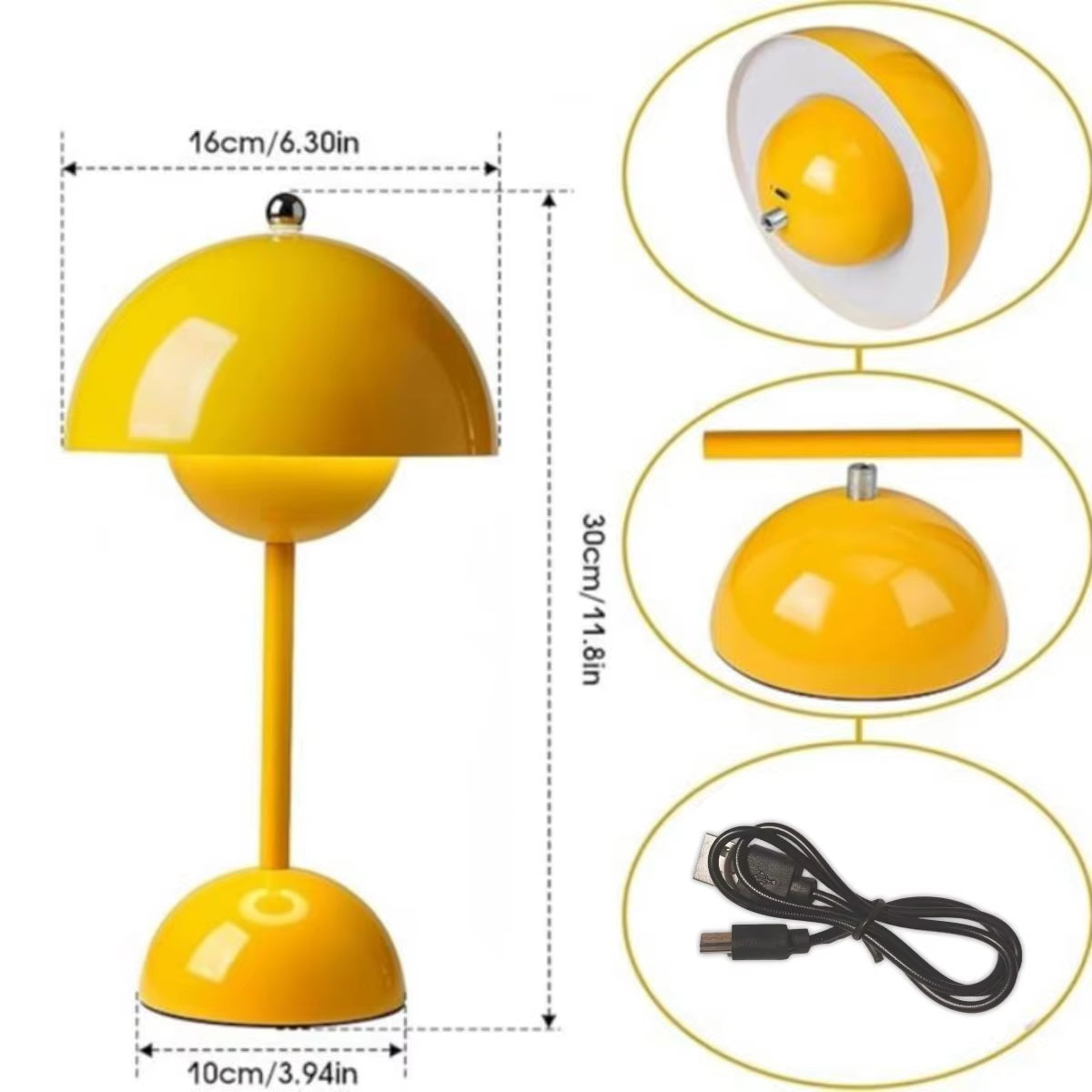 Modern Mushroom Night Light, Touch Color Changing Lamp, Bedroom Bedside Atmosphere Lamp, Home Decor Desktop Decorations