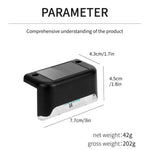 Solar Deck Lights Outdoor Step Lights Waterproof Led Solar Lights for Railing Stairs Fence Yard Patio and Pathway Plant Lighting