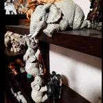 3 Pcs/Set Cute Elephant Hug Baby Doll Resin Handicraft Decoration Home Decor Gift Decorative Figurines Miniatures Accessories