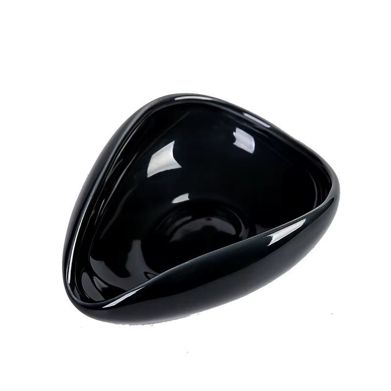 Coffee Bean Measuring Cup Ceramic Weighing Tray Coffee Powder Dosage Tray Suitable for Home Cafe Simple Coffee Tray Accessories