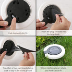 1/4PCS Solar Lights Outdoor,Waterproof Atmosphere Light,Outdoor Buried Lamps, Wall Lighting, Lawn Lamp, for Balcony Garden Decor