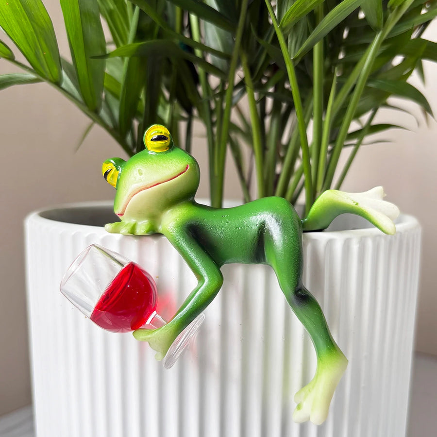 1Pc Resin Frog Statue Bonsai Accessories, Animal Decoration, Suitable for Lawn, Backyard and Garden/Flower Pot Decoration/Home Decoration/Bonsai Accessories