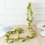 250CM Artificial Rose Flowers for Wedding Home Room Decoration Spring Autumn Garden Arch Christmas Rattan DIY Fake Plants Vine
