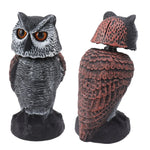 Owl Decoy Plastic Shake Head Owl Decoy to Scare Birds Away Scarecrow Fake Owl Outdoor Garden Decoration Owl Decoy to Scare Birds