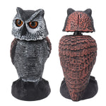 Owl Decoy Plastic Shake Head Owl Decoy to Scare Birds Away Scarecrow Fake Owl Outdoor Garden Decoration Owl Decoy to Scare Birds