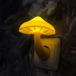 Mushroom Plug-In Night Light — Auto Sensor, Warm White
