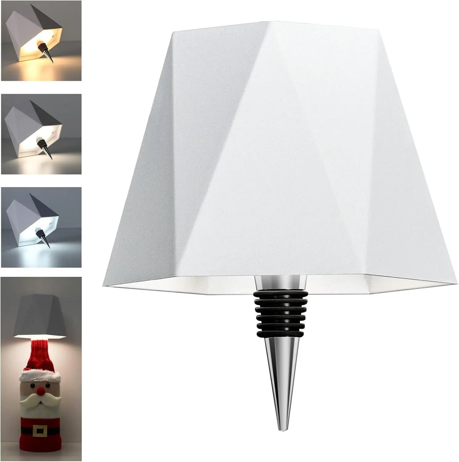 Wireless Bottle Table Lamp Touch Control of 3 Colors and Stepless Dimming Night Lamp for Bar Wine Bottles Decor Desk Lights