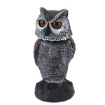 Owl Decoy Plastic Shake Head Owl Decoy to Scare Birds Away Scarecrow Fake Owl Outdoor Garden Decoration Owl Decoy to Scare Birds