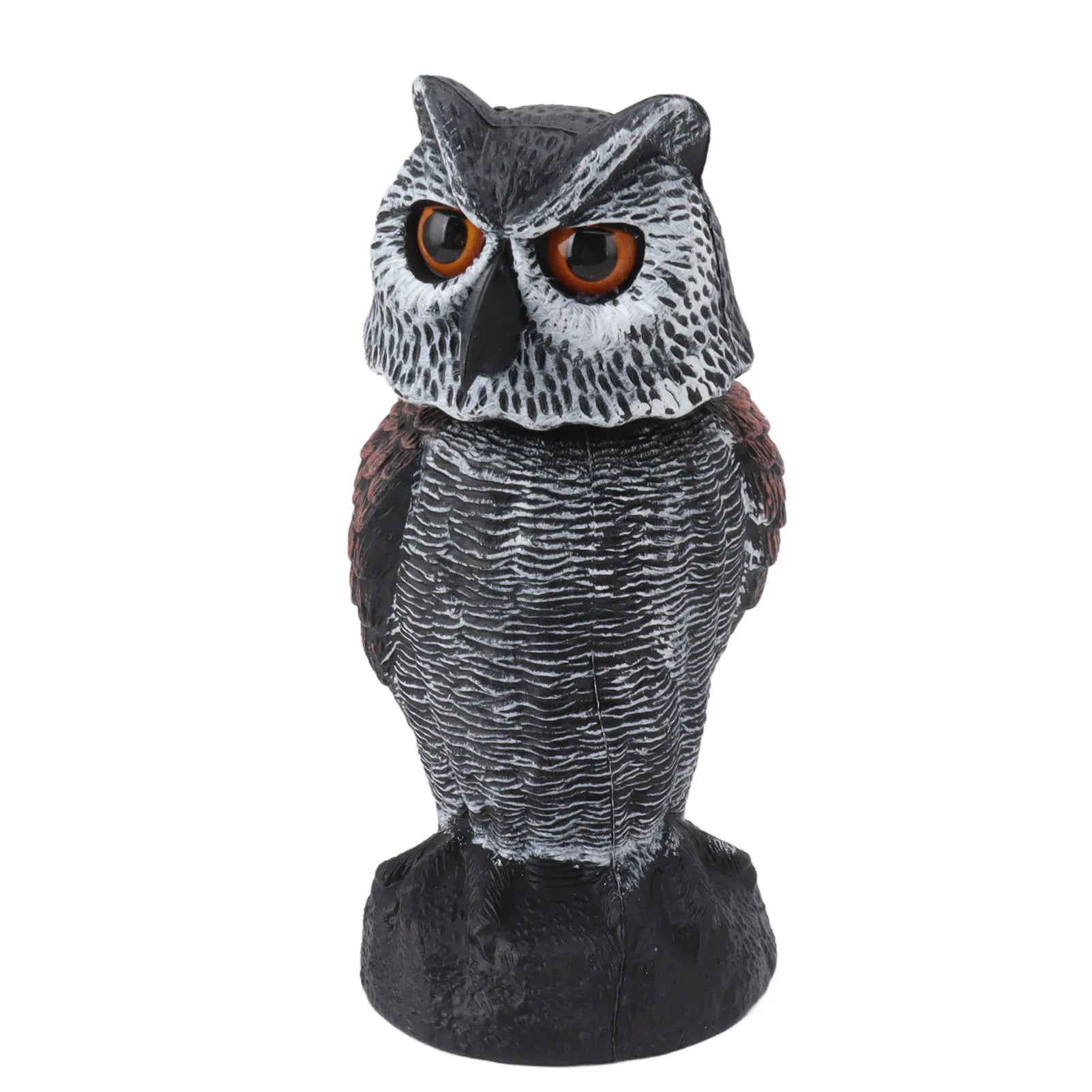 Owl Decoy Plastic Shake Head Owl Decoy to Scare Birds Away Scarecrow Fake Owl Outdoor Garden Decoration Owl Decoy to Scare Birds