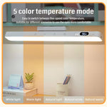 LED Table Lamp Magnetic Hanging USB Rechargeable Desk Lamp 3/5 Color Reading Light Dimmable Cabinet Closet Wardrobe Night Light