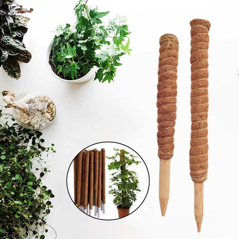 30/40/50Cm Plant Climbing Coir Totem Pole Safe Gardening Coconut Stick for Climbing Plants Vines and Creepers Plant Support