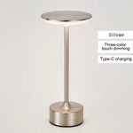 LED Table Lamp Touch Sensor Night Light USB Rechargeable Portable Bedroom Night Light Wireless Reading Lamp Restaurant Hotel Bar