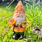 1Pc Fat Man Sunflower Gnome Dwarf Garden Resin Statue Ornament Outdoor Decoration Beekeeper Crafts