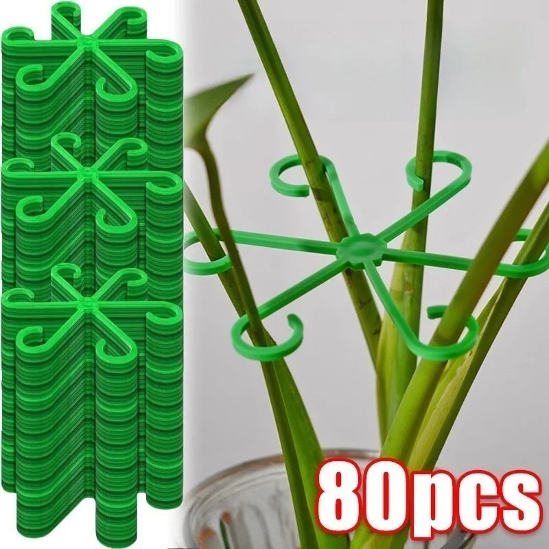 Flower Plant Stem Support Stakes Climbing Houseplant Stand Frame Plastic Garden No Stake Trellis Indoor Plant Holder Rack Hoops
