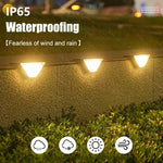 1~8PCS Solar Deck Lights Fence Lights Outdoor Step Lights Waterproof Solar Lamps for Railing Stairs Fence Yard Patio and Pathway