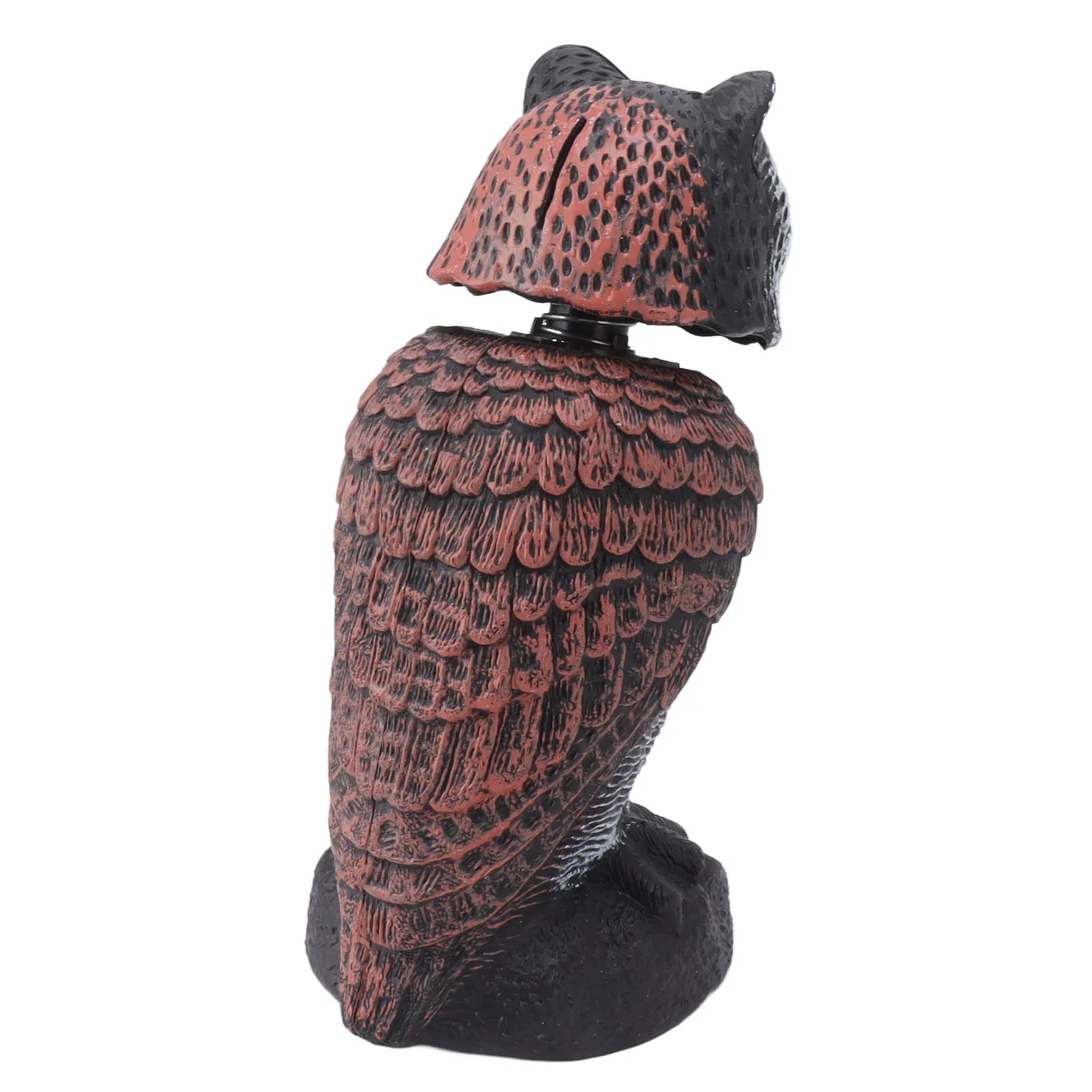 Owl Decoy Plastic Shake Head Owl Decoy to Scare Birds Away Scarecrow Fake Owl Outdoor Garden Decoration Owl Decoy to Scare Birds