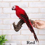 25/35Cm Creative Handmade Simulation Parrot Animal Bird Garden Props Decoration Miniature Feather Lawn Doll Ornaments