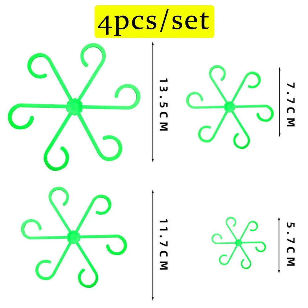 Flower Plant Stem Support Stakes Climbing Houseplant Stand Frame Plastic Garden No Stake Trellis Indoor Plant Holder Rack Hoops