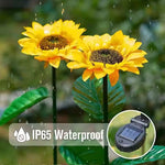 LED Solar Sunflowers Flower Light Home Decorative Flower Lights Garden Decoration Lawn Lamp Waterproof Landscape Flower Light