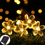 Water Droplets Solar String Lights Led Waterproof Outdoor Decoration Garland Fariy Lights Christmas Wedding Party Garden